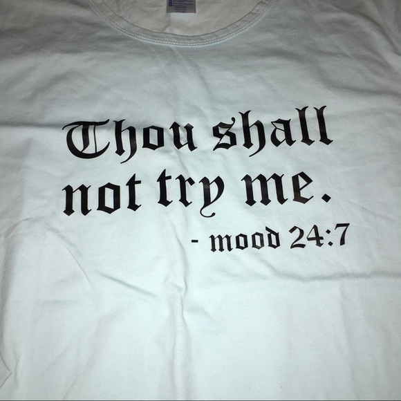 Thou shall not try me T-shirt size XL - Picture 2 of 5